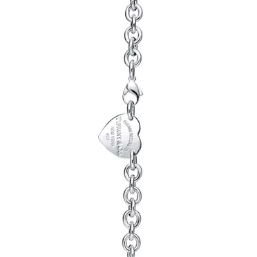 Return to Tiffany™:Ketten-Collier mit Herzanhänger in Silber, 3
