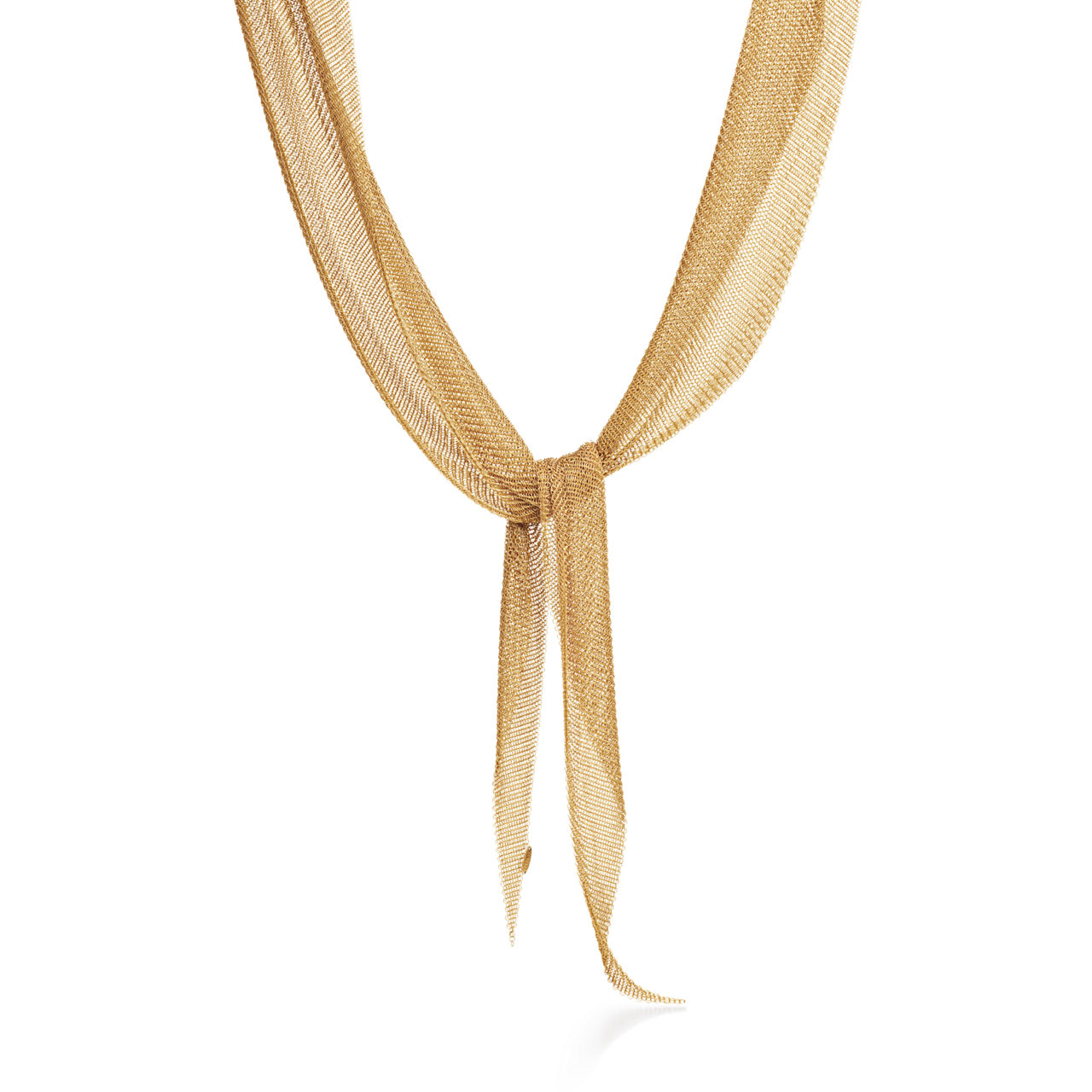 Elsa Peretti®:Mesh Scarf Necklace in Yellow Gold image number 0