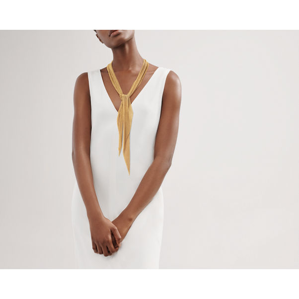 Elsa Peretti®:Mesh Scarf Necklace in Yellow Gold