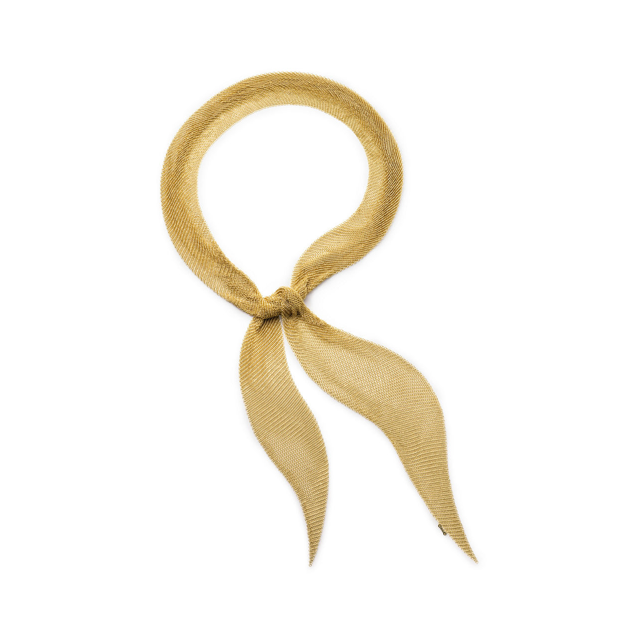 Elsa Peretti®:Mesh Scarf Necklace in Yellow Gold image number 0