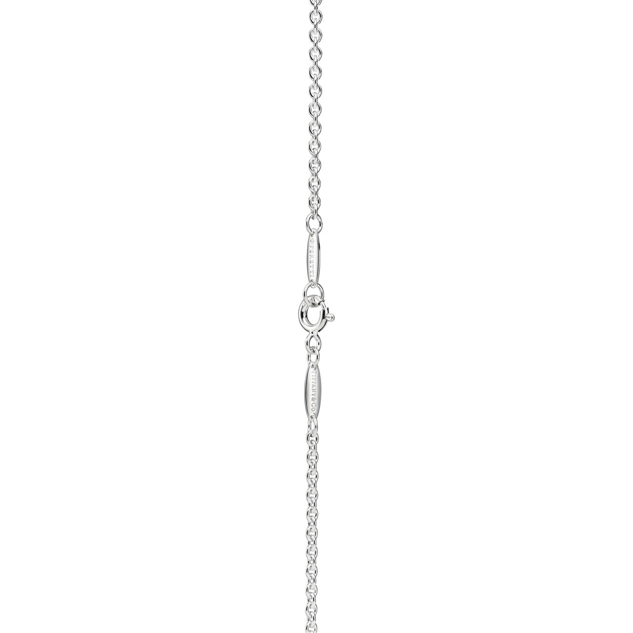 Elsa Peretti®:Open Heart Lariat Necklace in Silver with Pearls, 7.5-8 mm image number 3