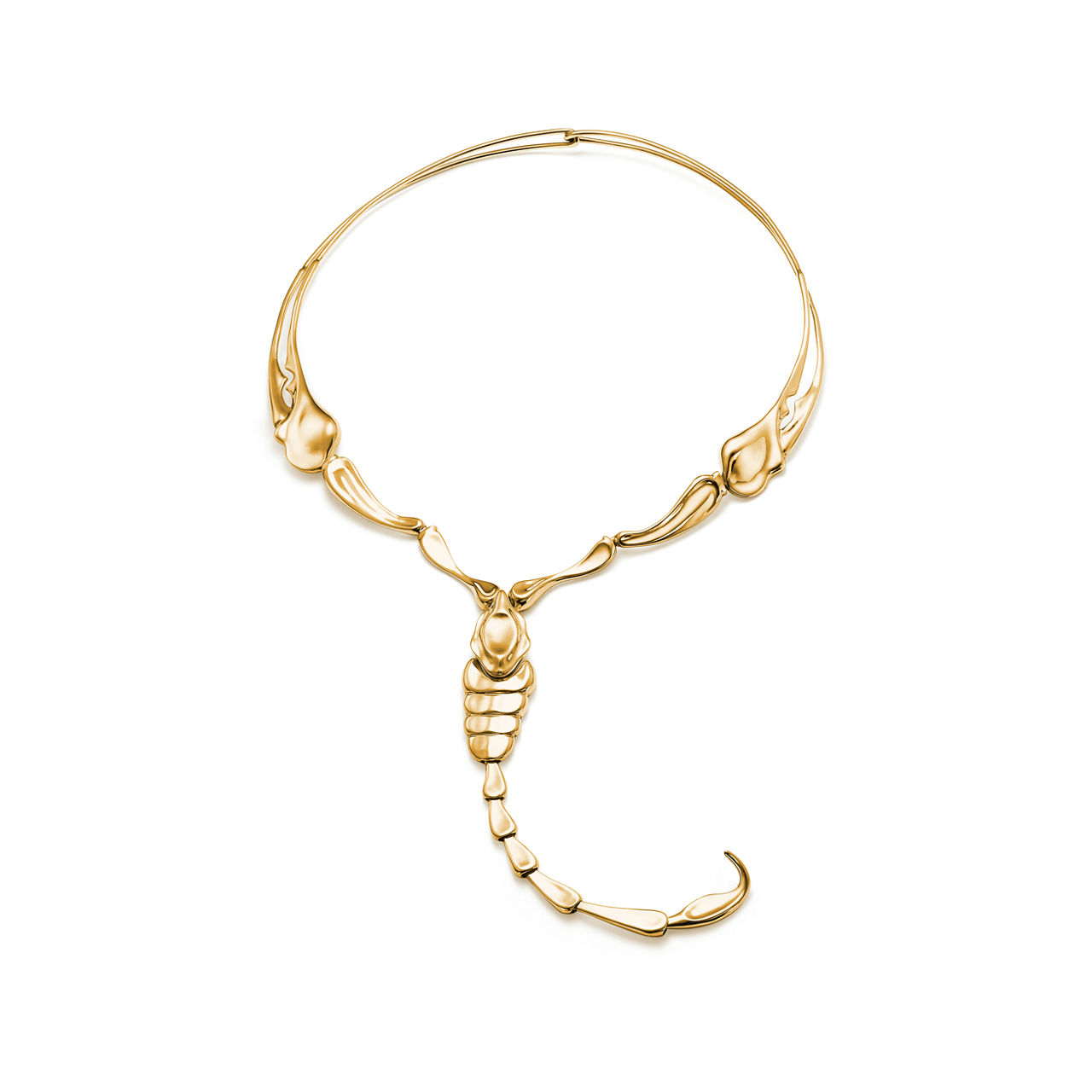 Scorpion Necklace in Yellow Gold