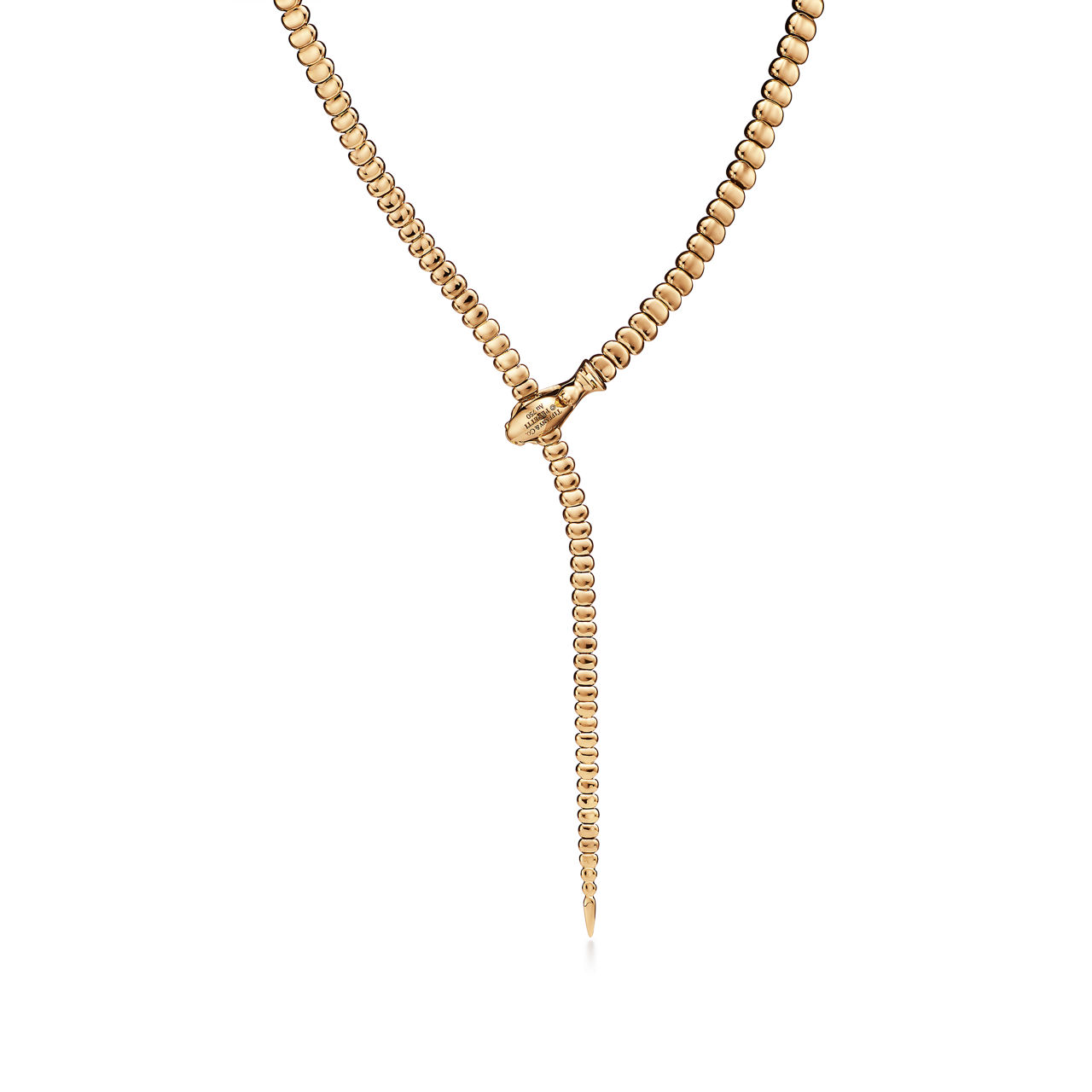 Elsa Peretti®:Snake Necklace in Yellow Gold image number 2