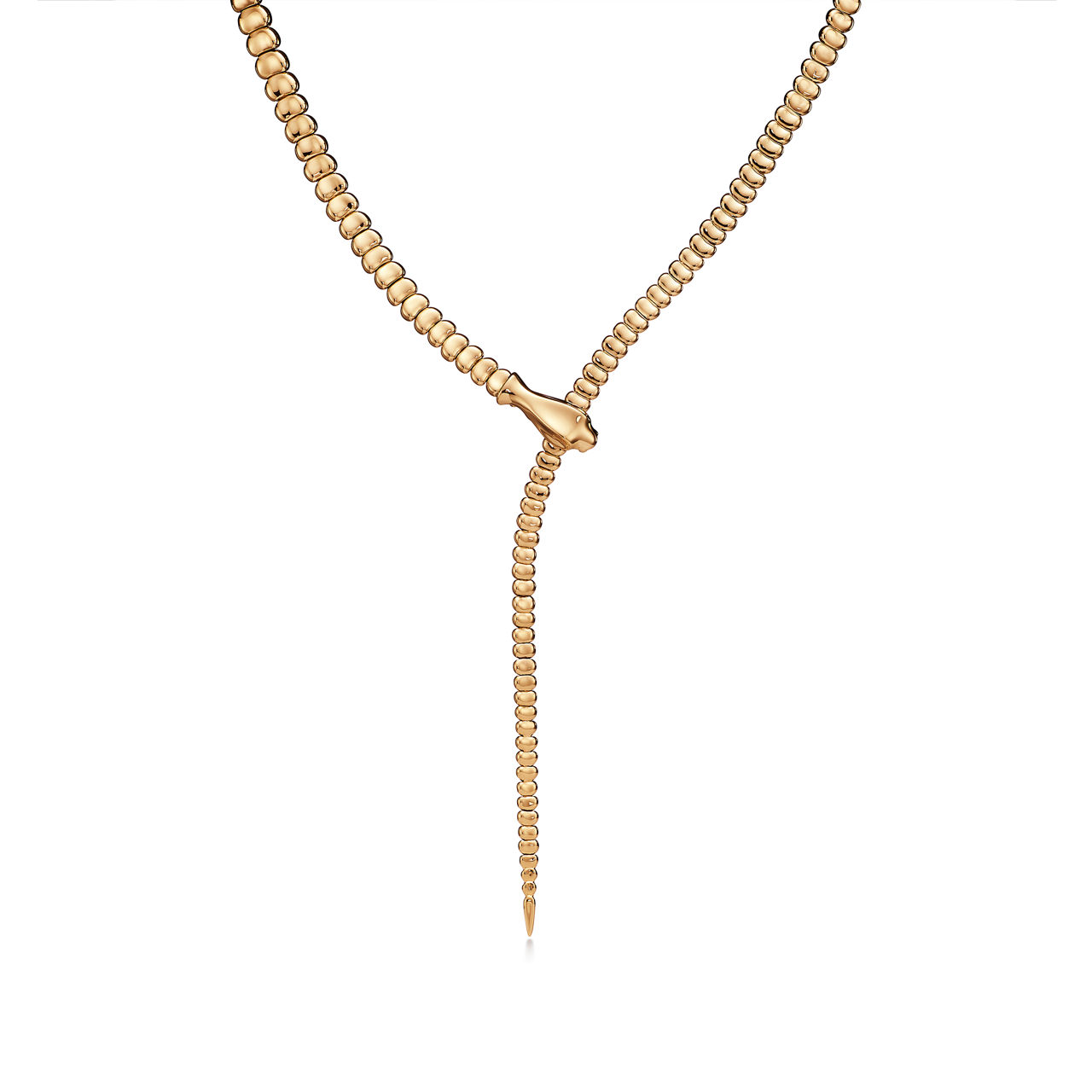 Elsa Peretti®:Snake Necklace in Yellow Gold image number 0