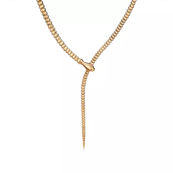 Snake Necklace in Yellow Gold