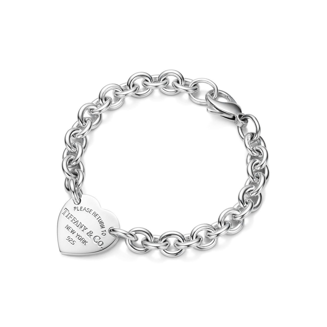 Return to Tiffany™:Armband mit Herzanhänger in Silber Bildnummer 0