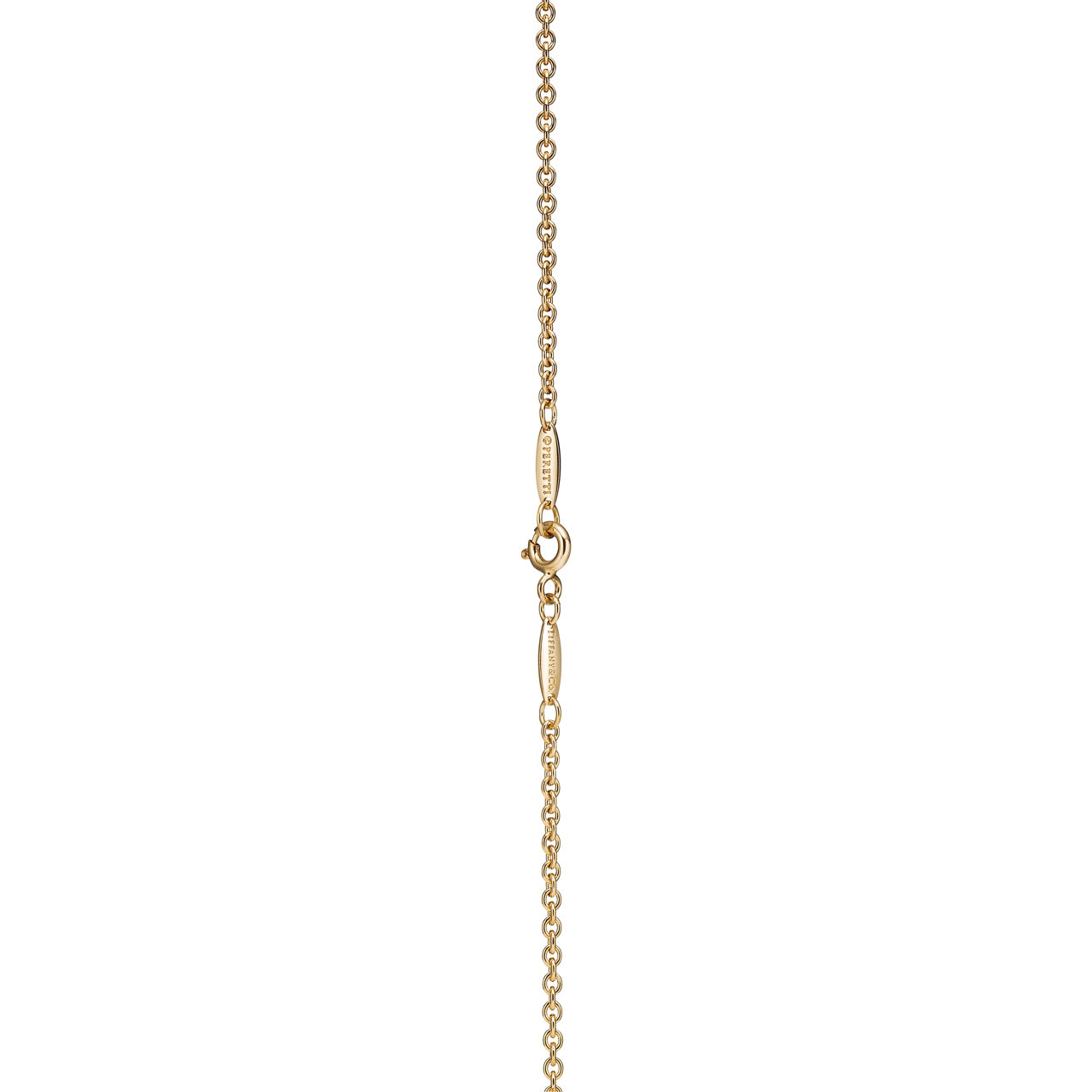 Elsa Peretti®:Open Heart Lariat Necklace in Yellow Gold with Pearls, 7.5-8 mm image number 3