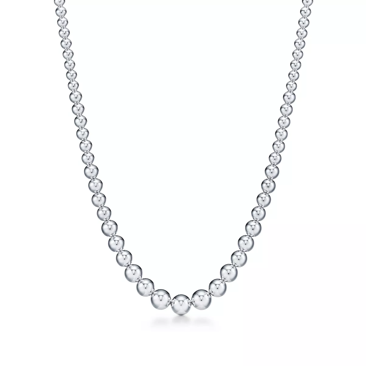 그레듀에이티드 볼 네크리스, 스털링 실버