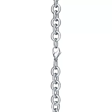 Return to Tiffany™:Collar de cadena de eslabones con insignia de corazón en plata, 3