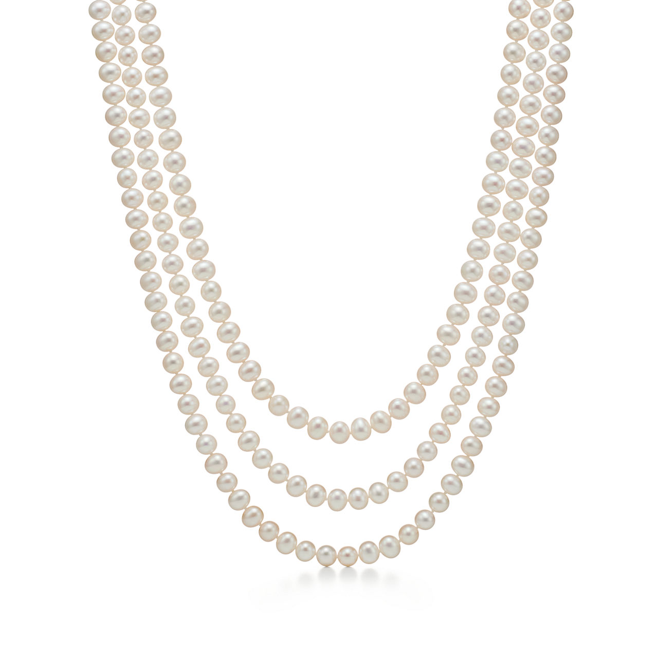 Collezione Ziegfeld:Collana Wrap di perle con fermaglio in argento, 6-7 mm numero immagine 0