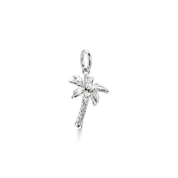 Palm Tree Charm in Silver