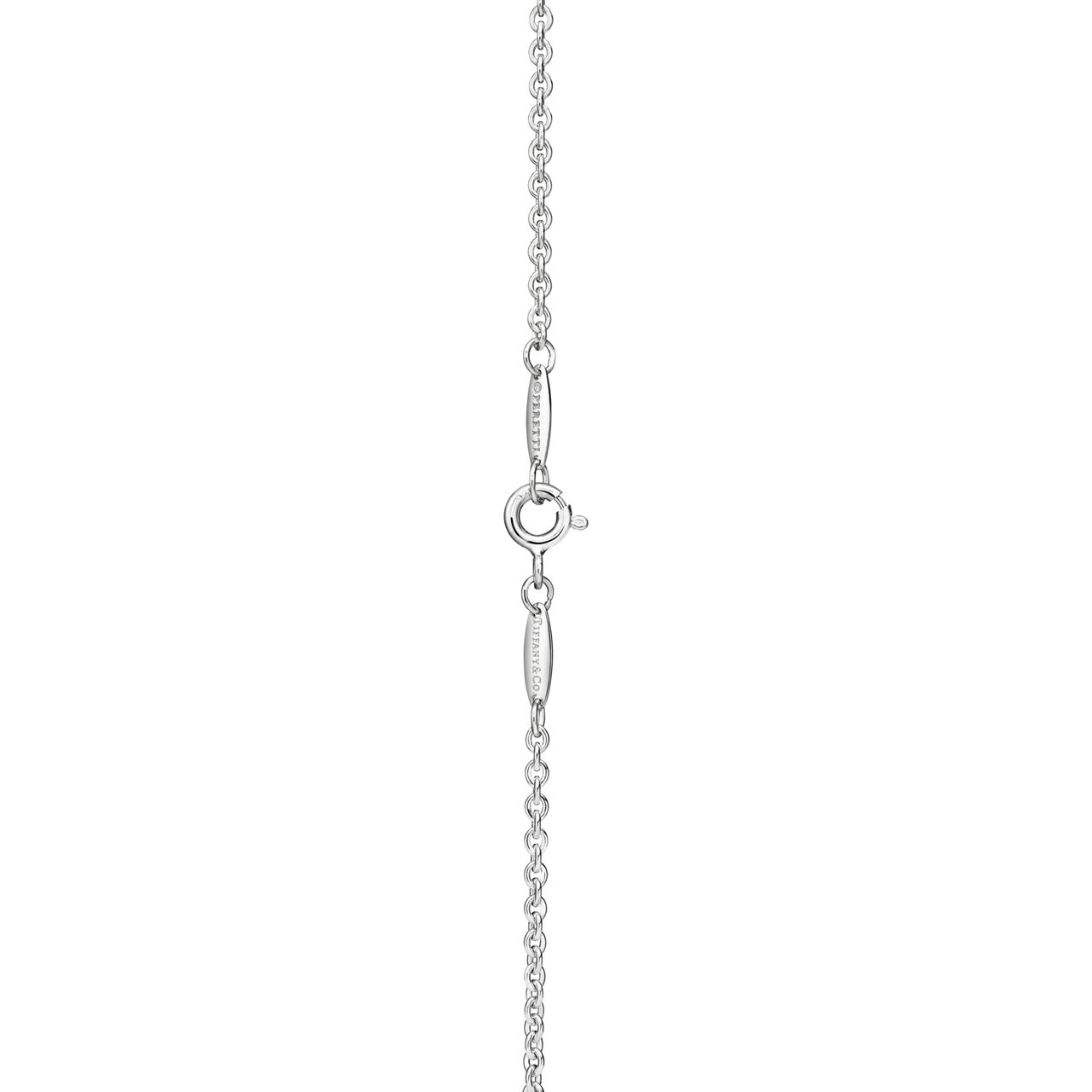 Elsa Peretti®:Open Heart Lariat Necklace in Silver, 16 mm image number 3