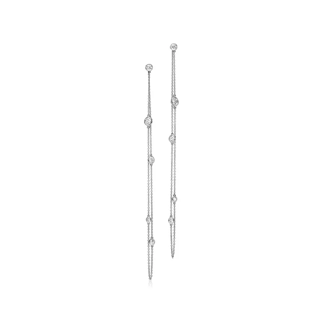 Elsa Peretti®:Diamonds by the Yard® Sprinkle Drop Earrings image number 0