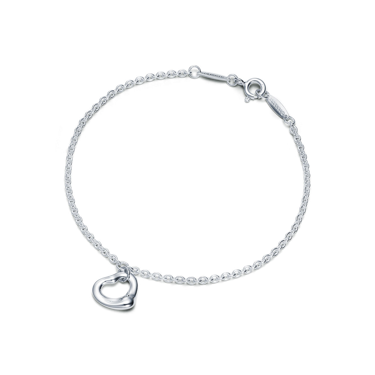 Elsa Peretti®:Open Heart Bracelet in Silver, 11 mm image number 0