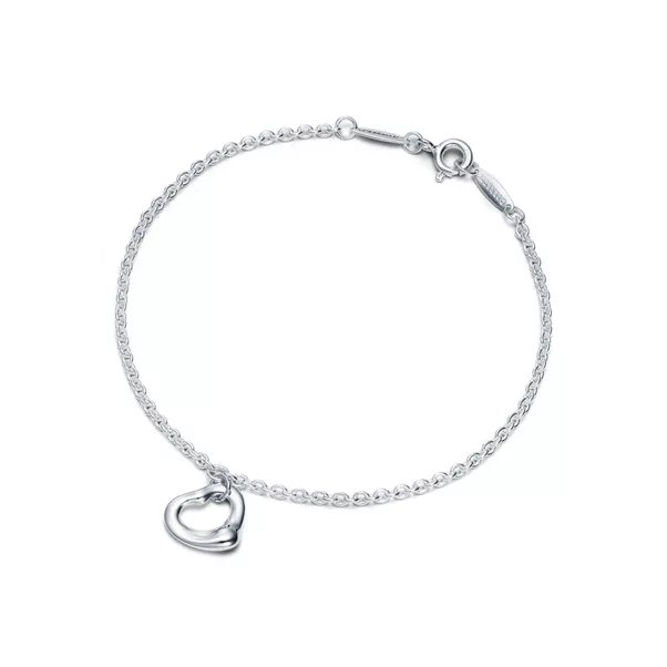 Bracciale Open Heart in argento, 11 mm