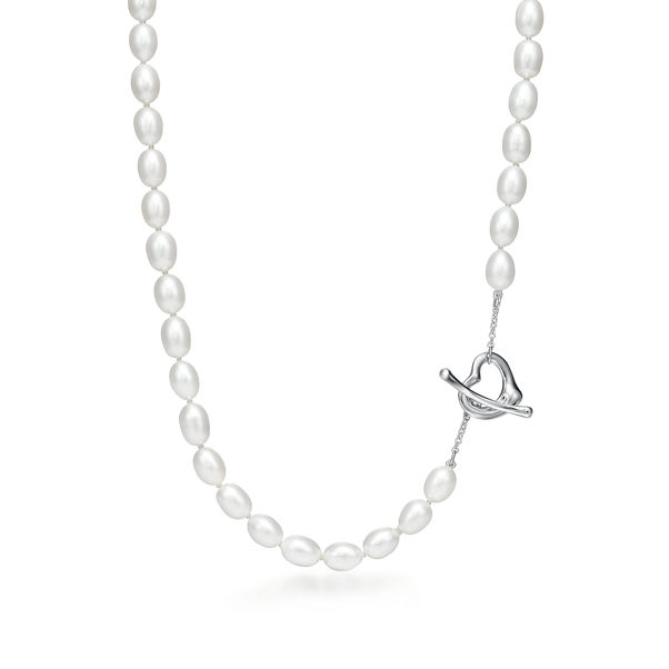 Elsa Peretti®:Open Heart Pearl Necklace 