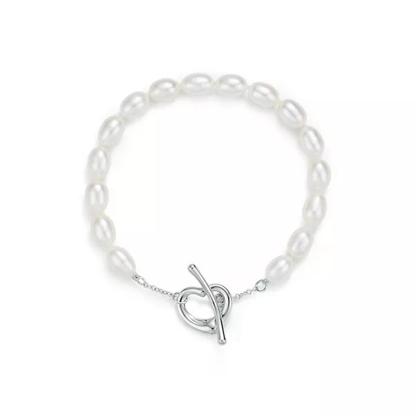 Open Heart Pearl Bracelet 
