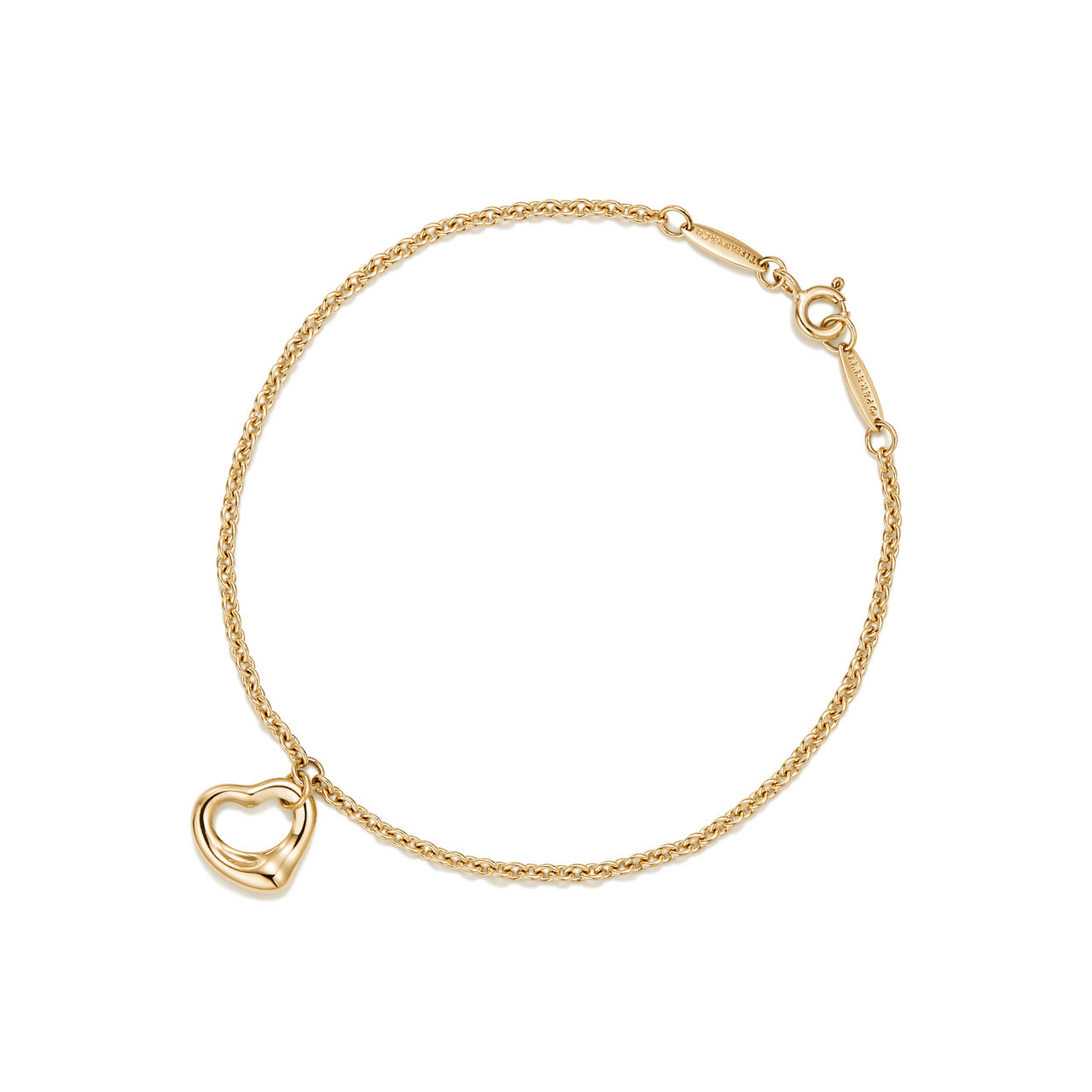 Elsa Peretti®:Open Heart Bracelet in Yellow Gold, 11 mm image number 0