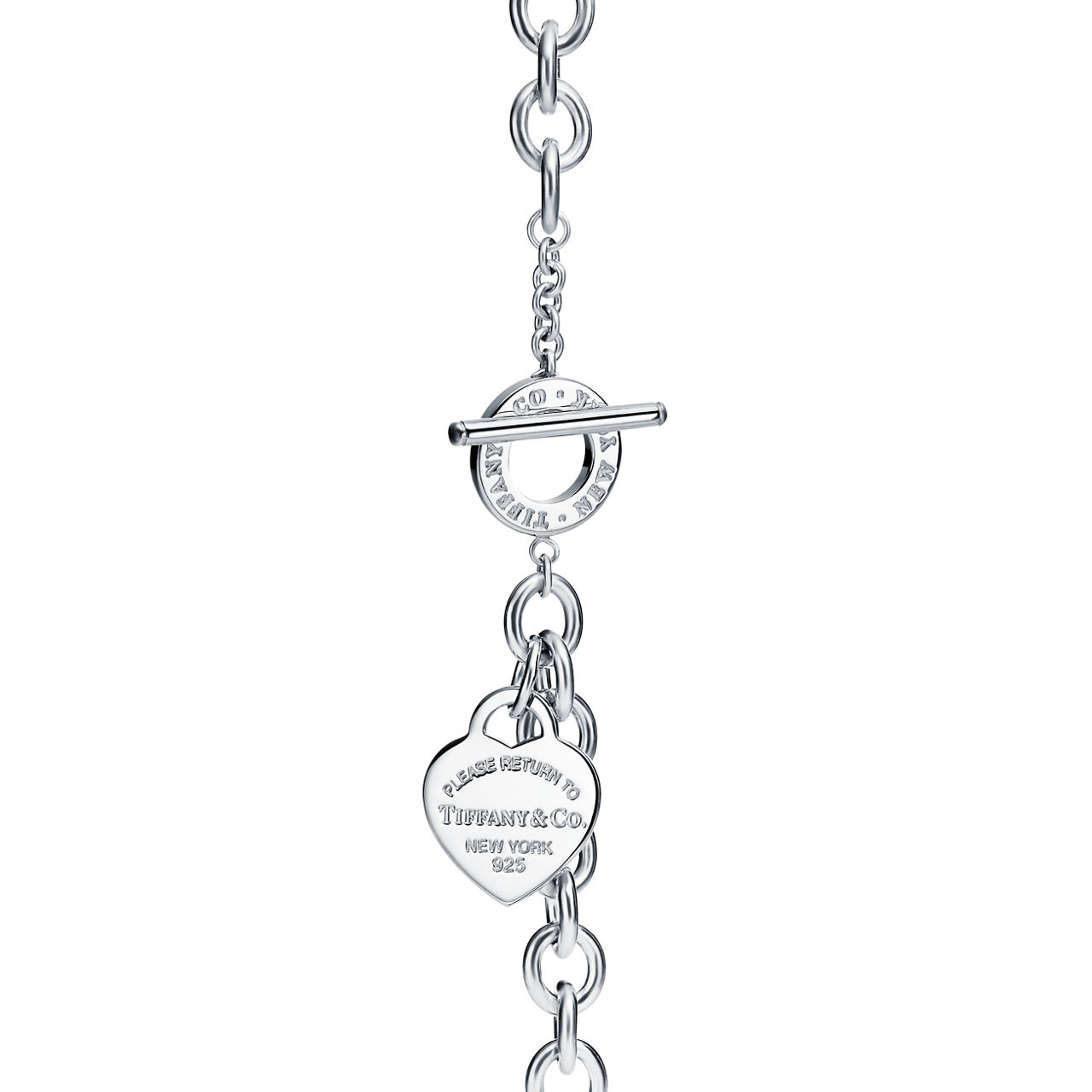 Return to Tiffany™:Heart Tag Toggle Bracelet in Silver image number 3