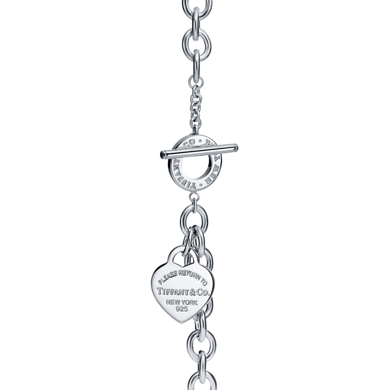 Return to Tiffany™:Heart Tag Toggle Necklace in Silver image number 3