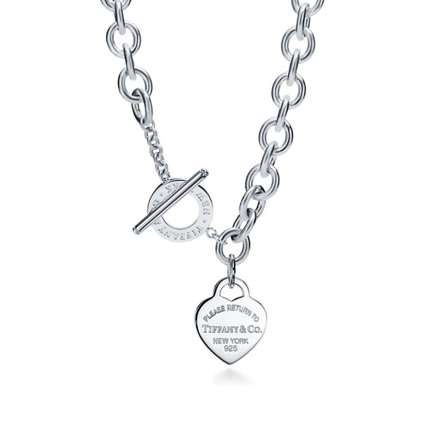 Return to Tiffany™:Heart Tag Toggle Necklace in Silver