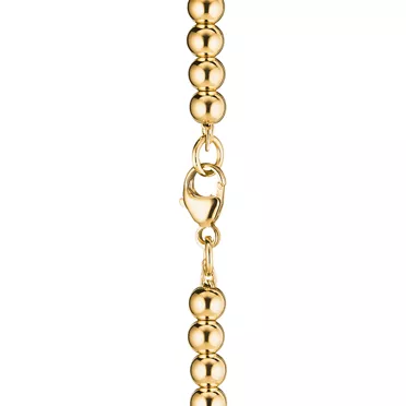 Return to Tiffany&reg;:Heart Tag Bead Bracelet in Yellow Gold, 3