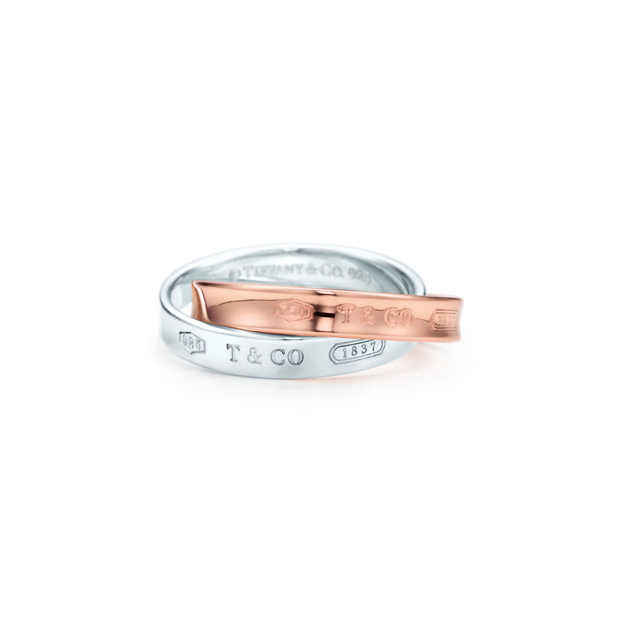 Anillo con círculos entrelazados