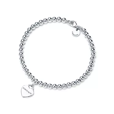 Return to Tiffany™:Heart Tag Bead Bracelet in Silver, 2