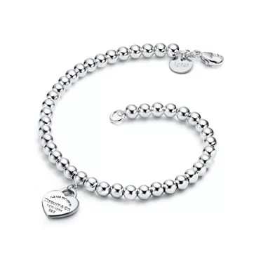 Return to Tiffany™:Heart Tag Bead Bracelet in Silver, 3