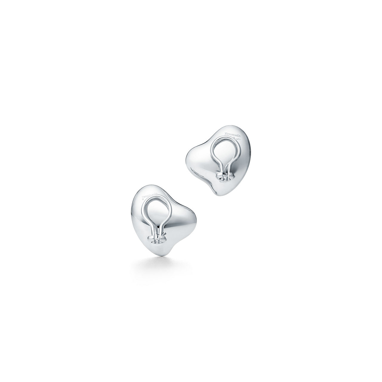 Full Heart Ohrclips in Sterlingsilber