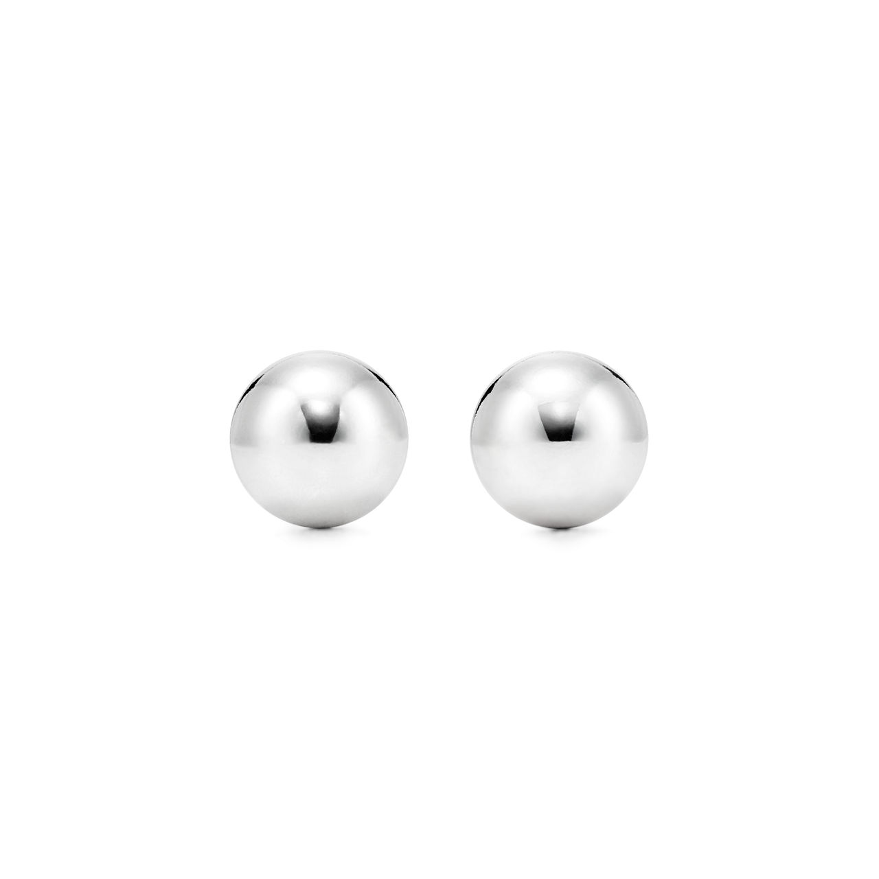 Orecchini Ball in argento, 8 mm