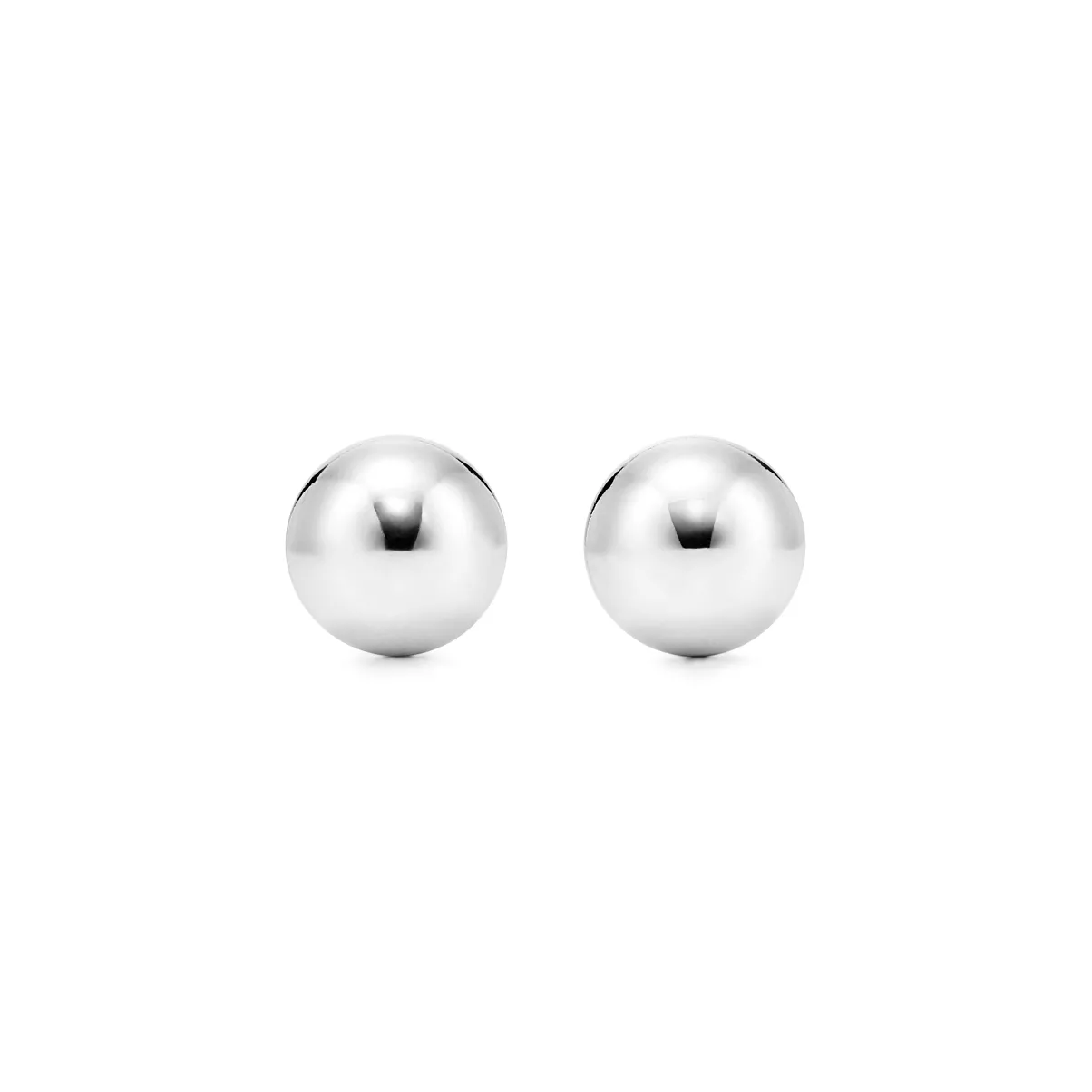 Ball Earrings in Silver, 8 mm