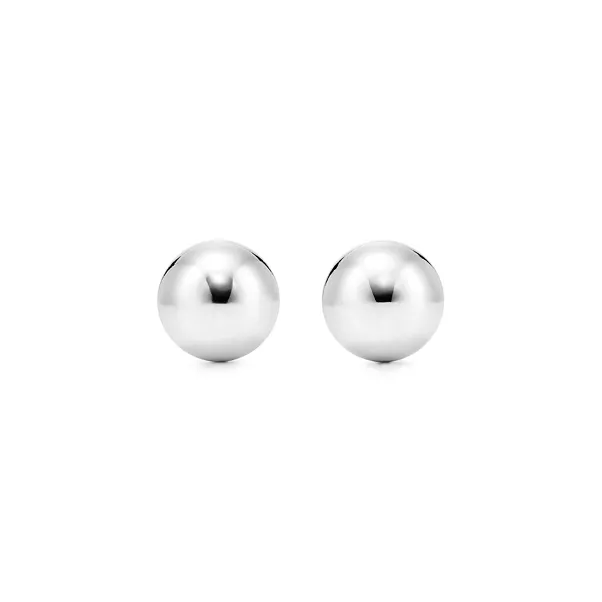 Kugelohrringe in Silber, 8 mm