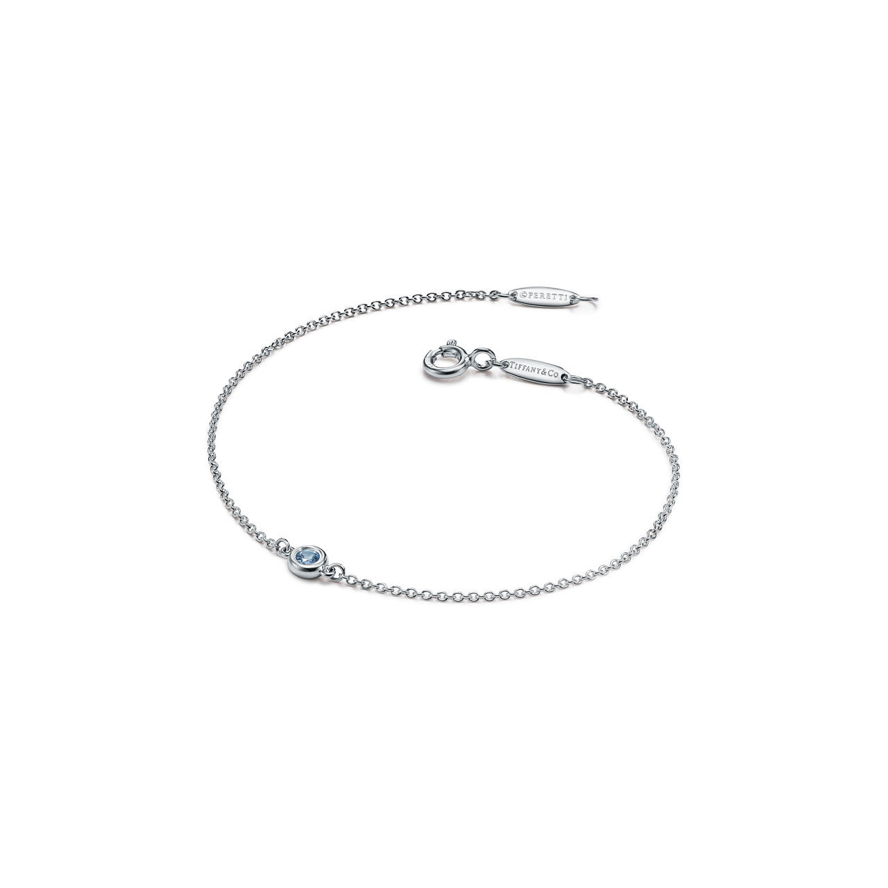 Elsa Peretti®:Color by the Yard Aquamarine Bracelet in Silver image number 2