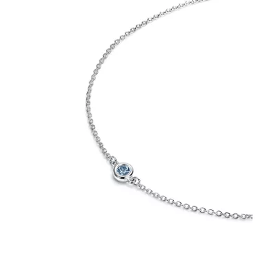 Elsa Peretti®:Color by the Yard Aquamarine Bracelet in Silver, 3