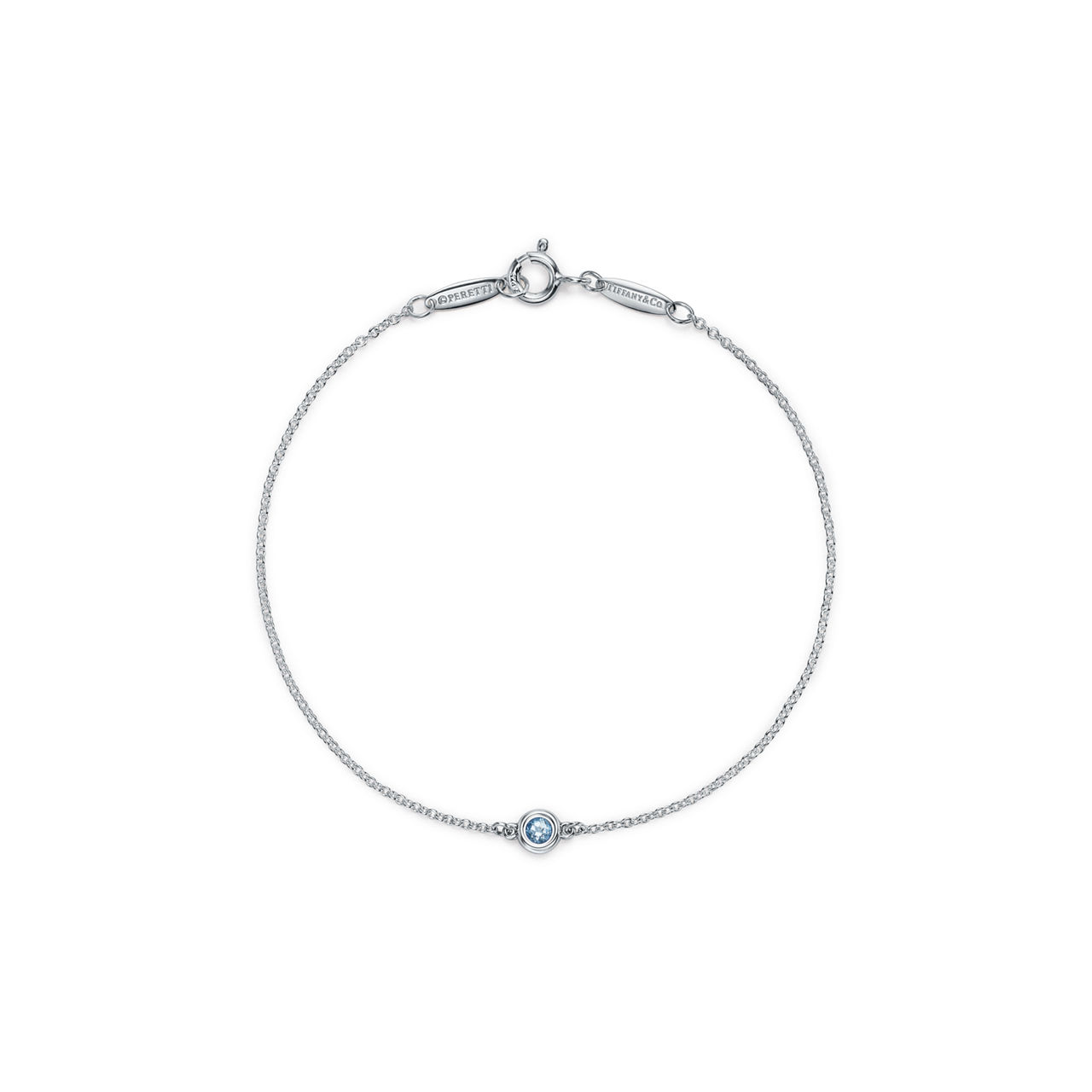 Elsa Peretti®:Color by the Yard Aquamarine Bracelet in Silver image number 0