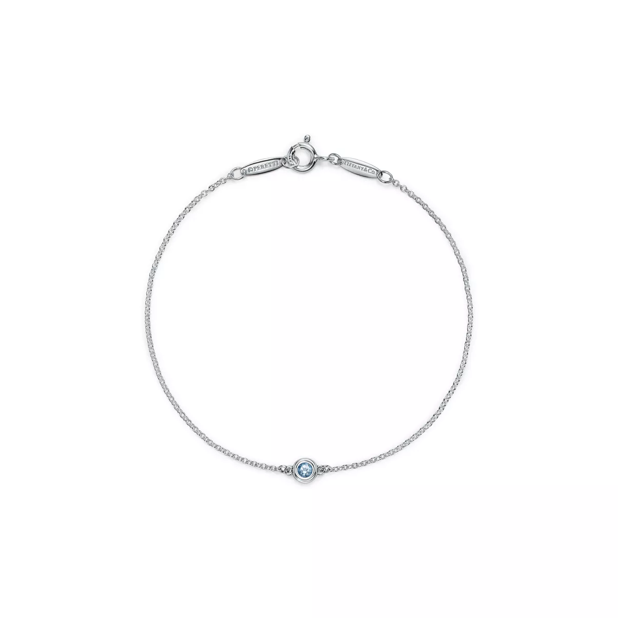 Color by the Yard Aquamarine Bracelet in Silver