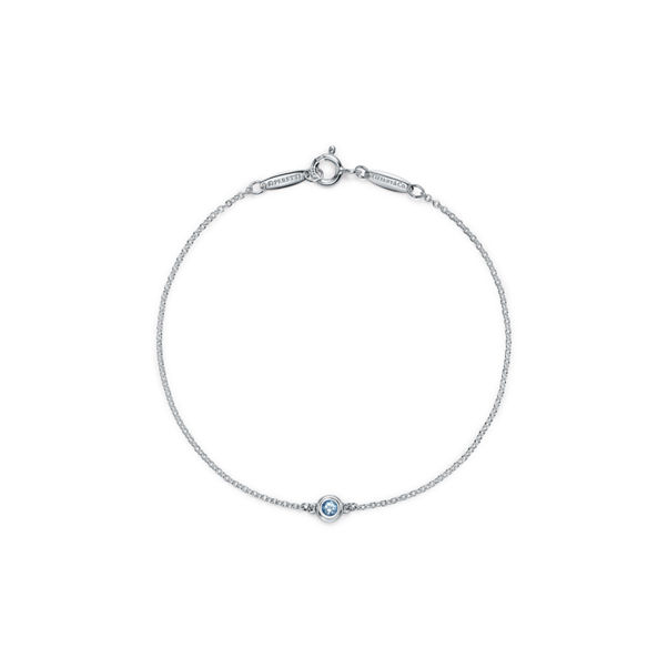 Elsa Peretti®:Color by the Yard Aquamarine Bracelet in Silver