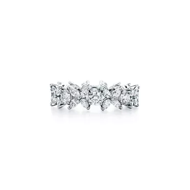 Tiffany Victoria®:Alternating Ring in Platinum, 3