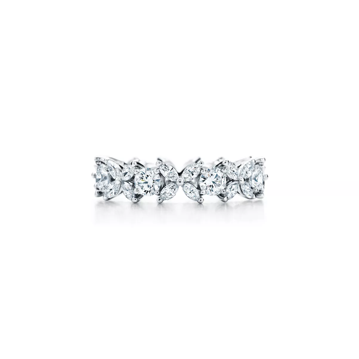 Alternating Ring in Platinum