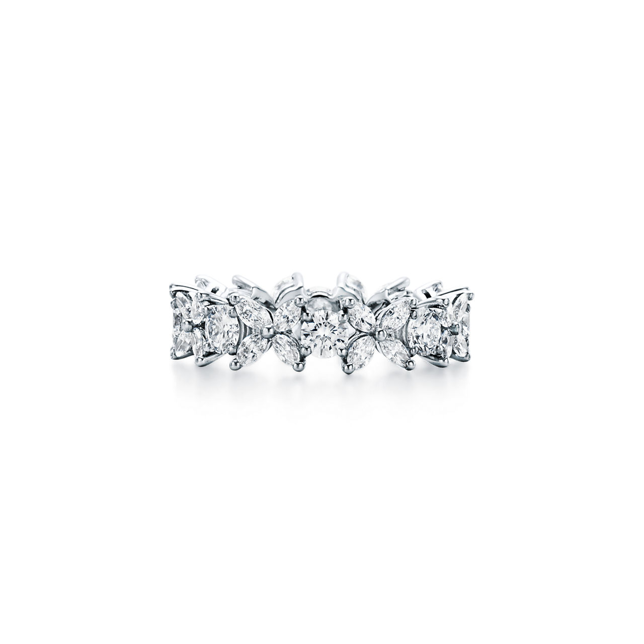 Tiffany Victoria®:Alternating Ring in Platinum image number 3