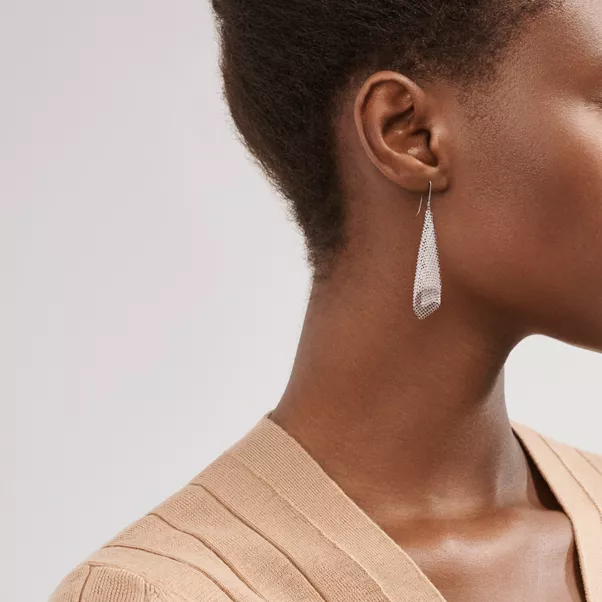 Mesh Scarf Earrings 