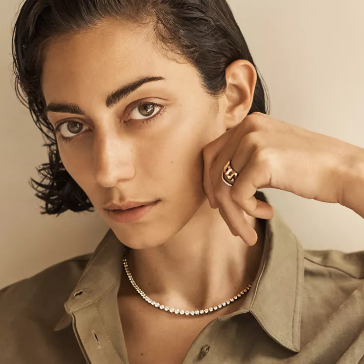 Tiffany Victoria®:Graduated Line Necklace, 4