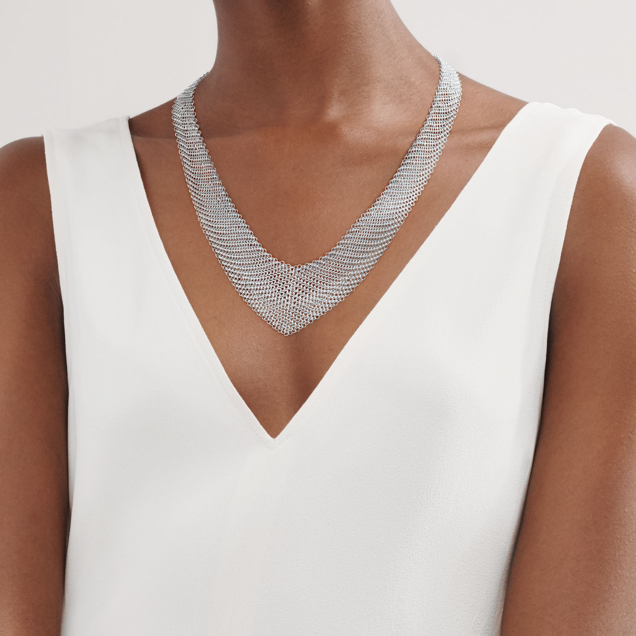 Mesh Bib Necklace 
