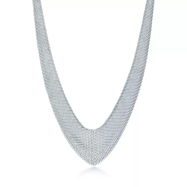 Mesh Bib Necklace 