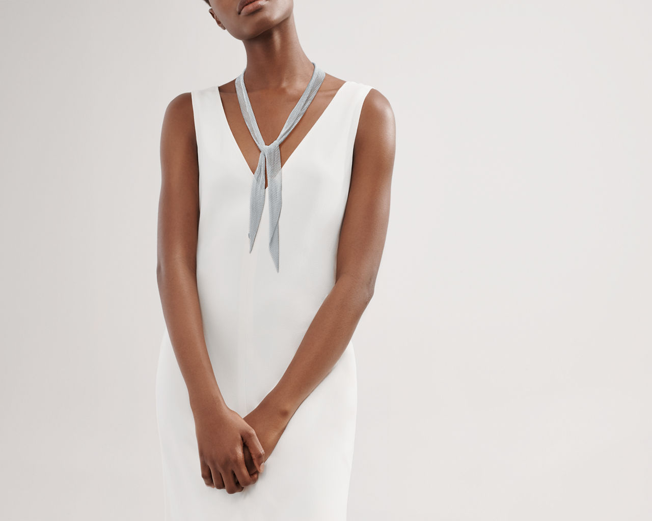Mesh Scarf Necklace 
