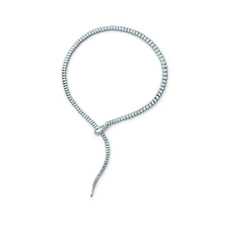 Elsa Peretti®:Snake Necklace in Sterling Silver image number 2