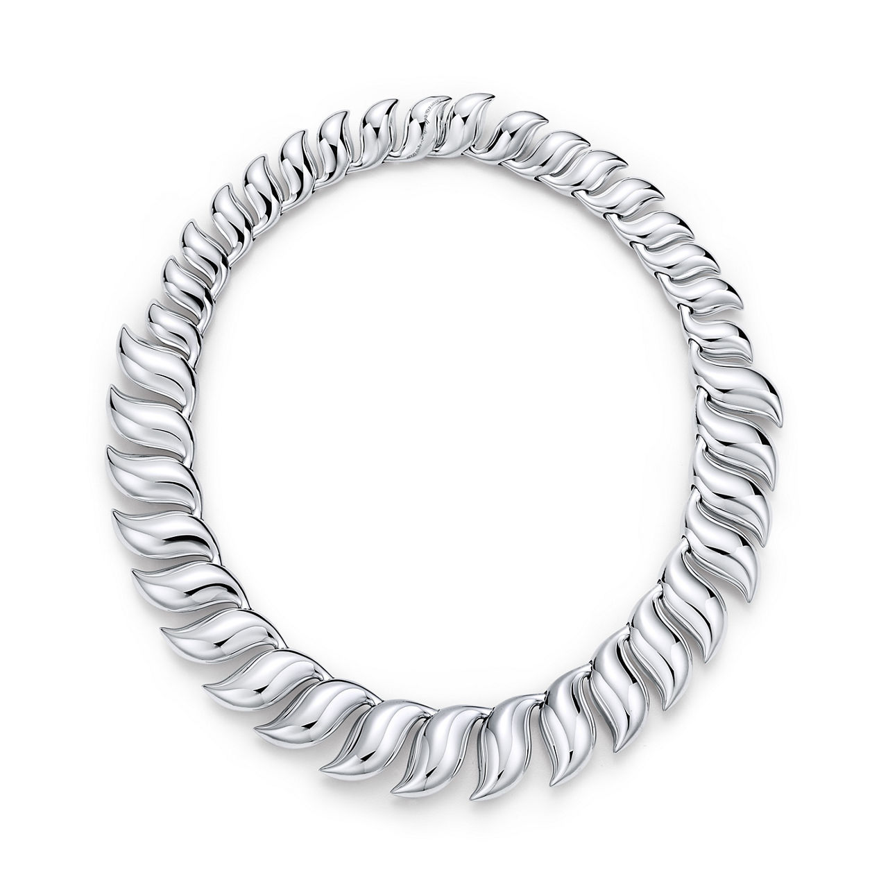 Elsa Peretti®:Feather Necklace in Sterling Silver image number 2