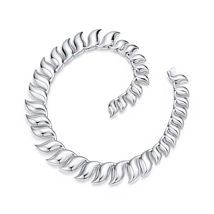 Elsa Peretti®:Feather Necklace in Sterling Silver, 4