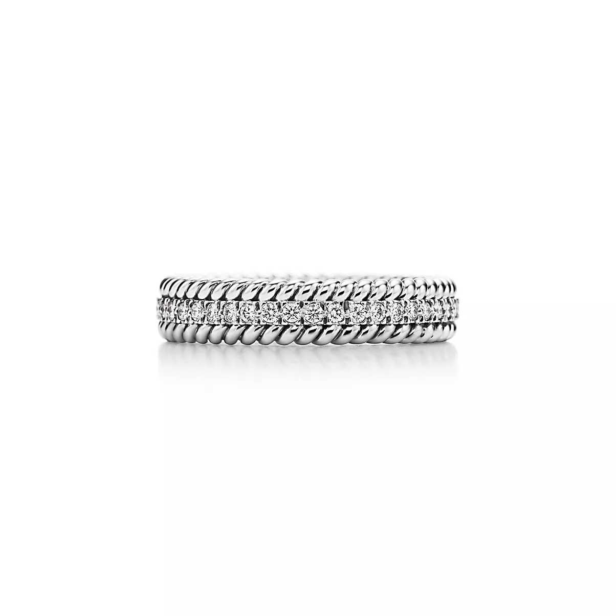 Schlumberger Rope Ring 플래티늄 다이아몬드